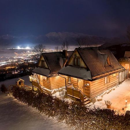 Domki Widokowe Wooden Luxury Chalet & Jacuzzi Zab Ngoại thất bức ảnh