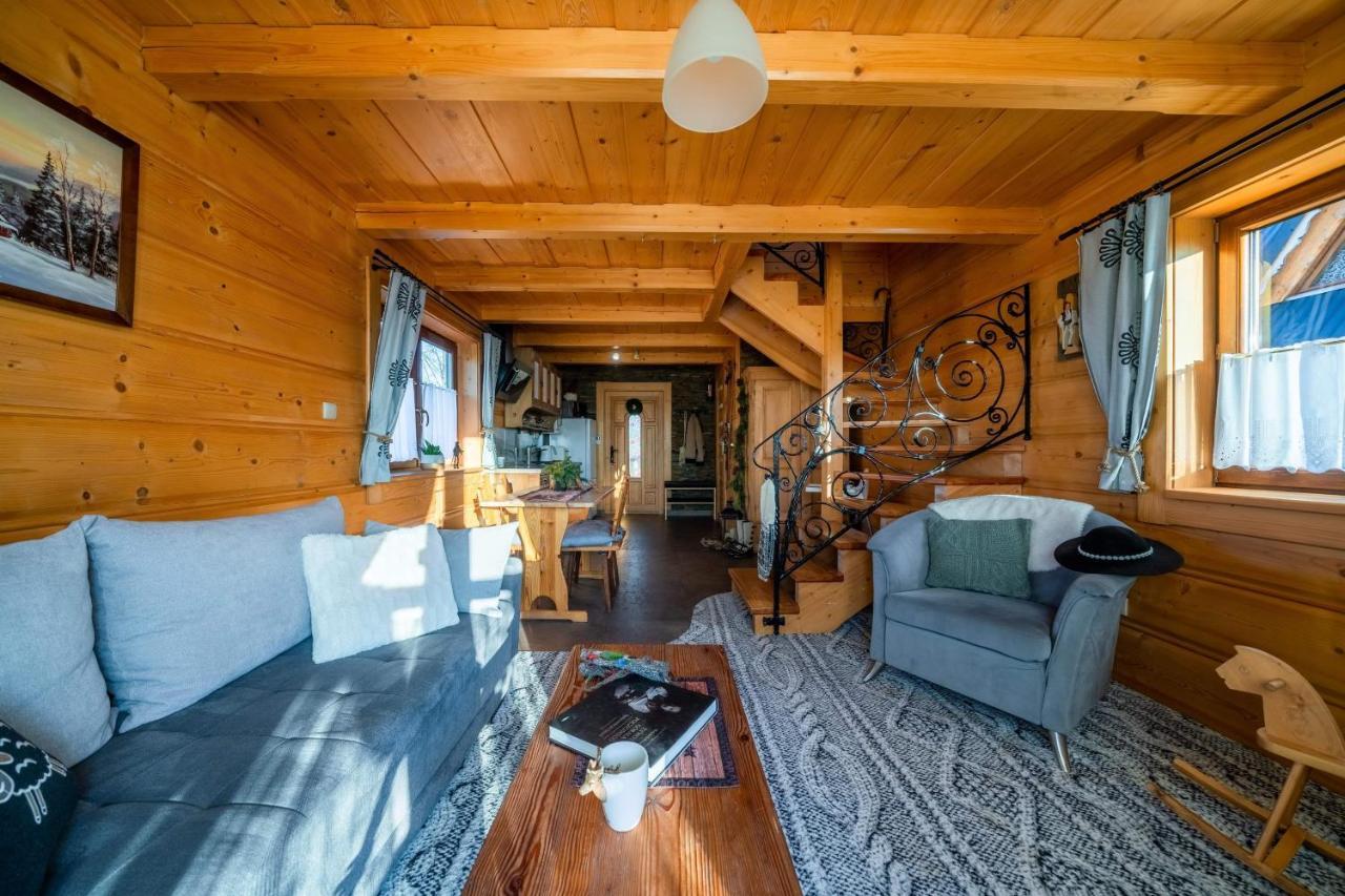 Domki Widokowe Wooden Luxury Chalet & Jacuzzi Zab Ngoại thất bức ảnh