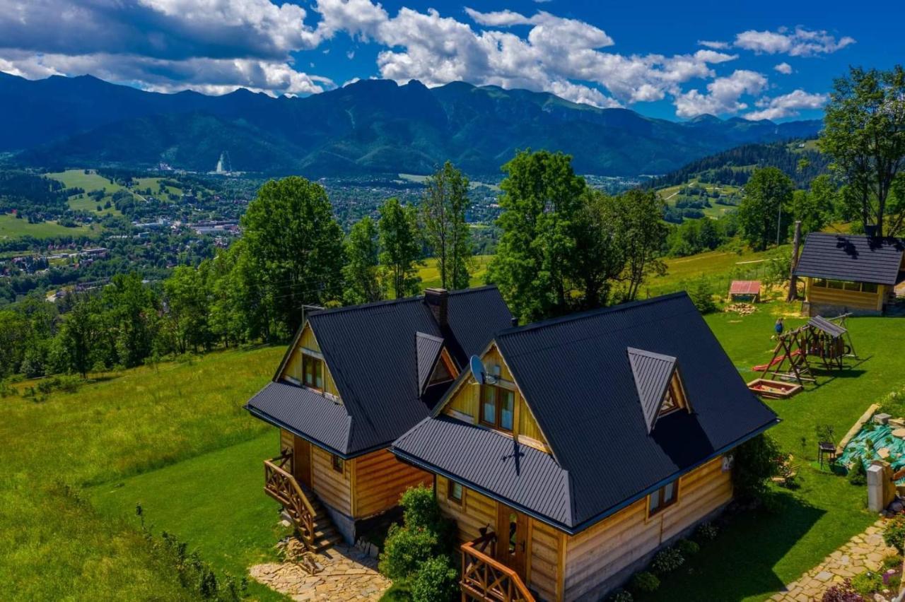 Domki Widokowe Wooden Luxury Chalet & Jacuzzi Zab Ngoại thất bức ảnh
