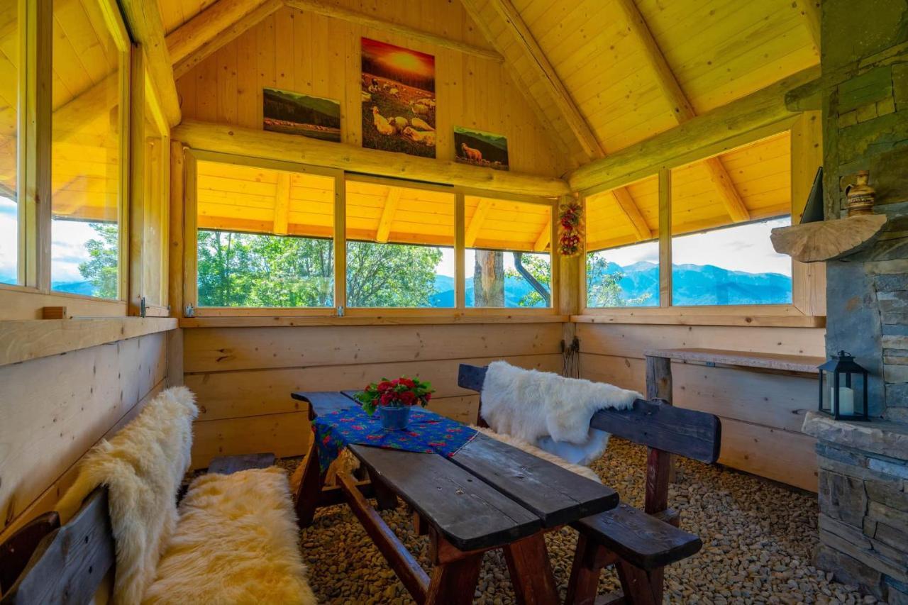 Domki Widokowe Wooden Luxury Chalet & Jacuzzi Zab Ngoại thất bức ảnh