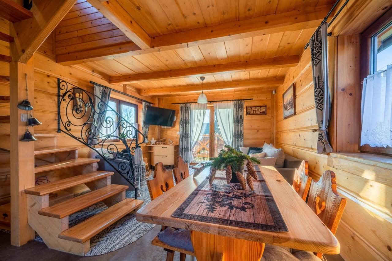Domki Widokowe Wooden Luxury Chalet & Jacuzzi Zab Ngoại thất bức ảnh
