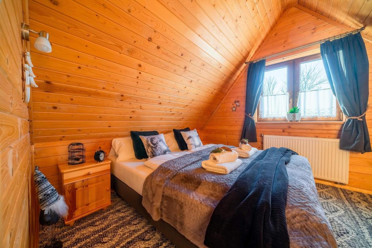 Domki Widokowe Wooden Luxury Chalet & Jacuzzi Zab Ngoại thất bức ảnh