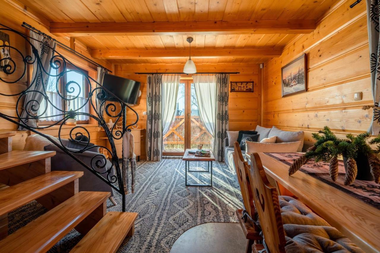 Domki Widokowe Wooden Luxury Chalet & Jacuzzi Zab Ngoại thất bức ảnh