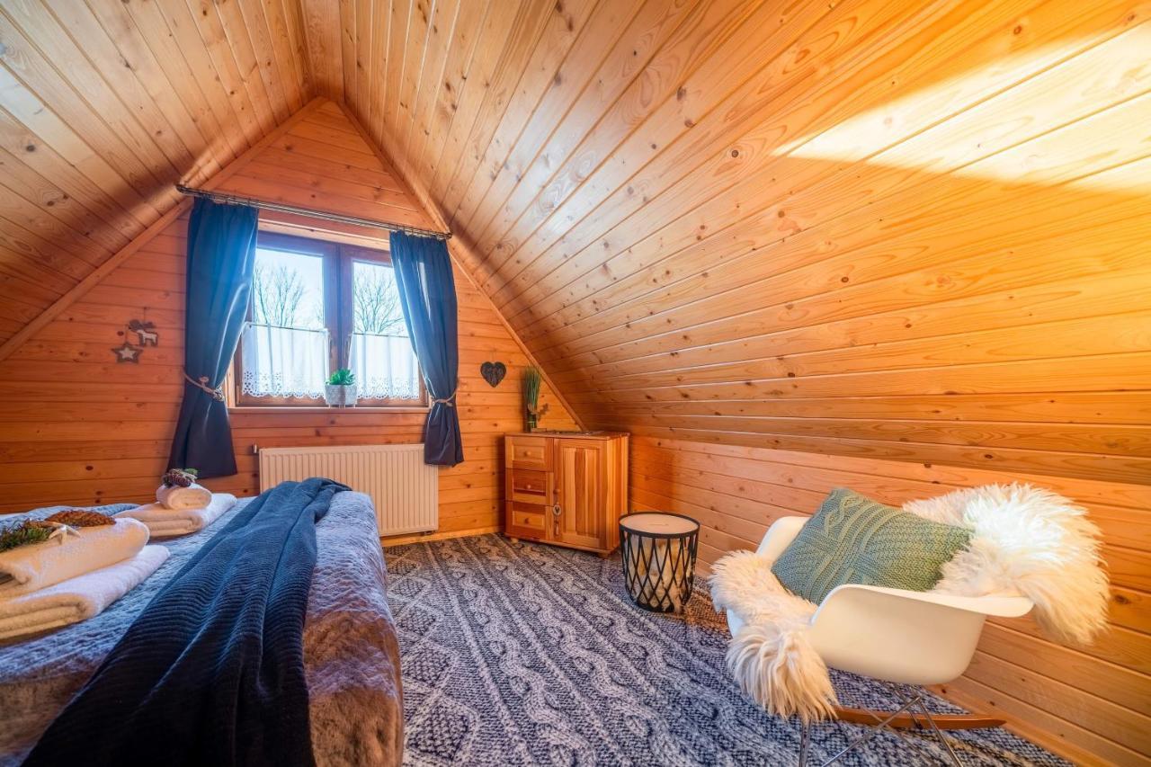 Domki Widokowe Wooden Luxury Chalet & Jacuzzi Zab Ngoại thất bức ảnh