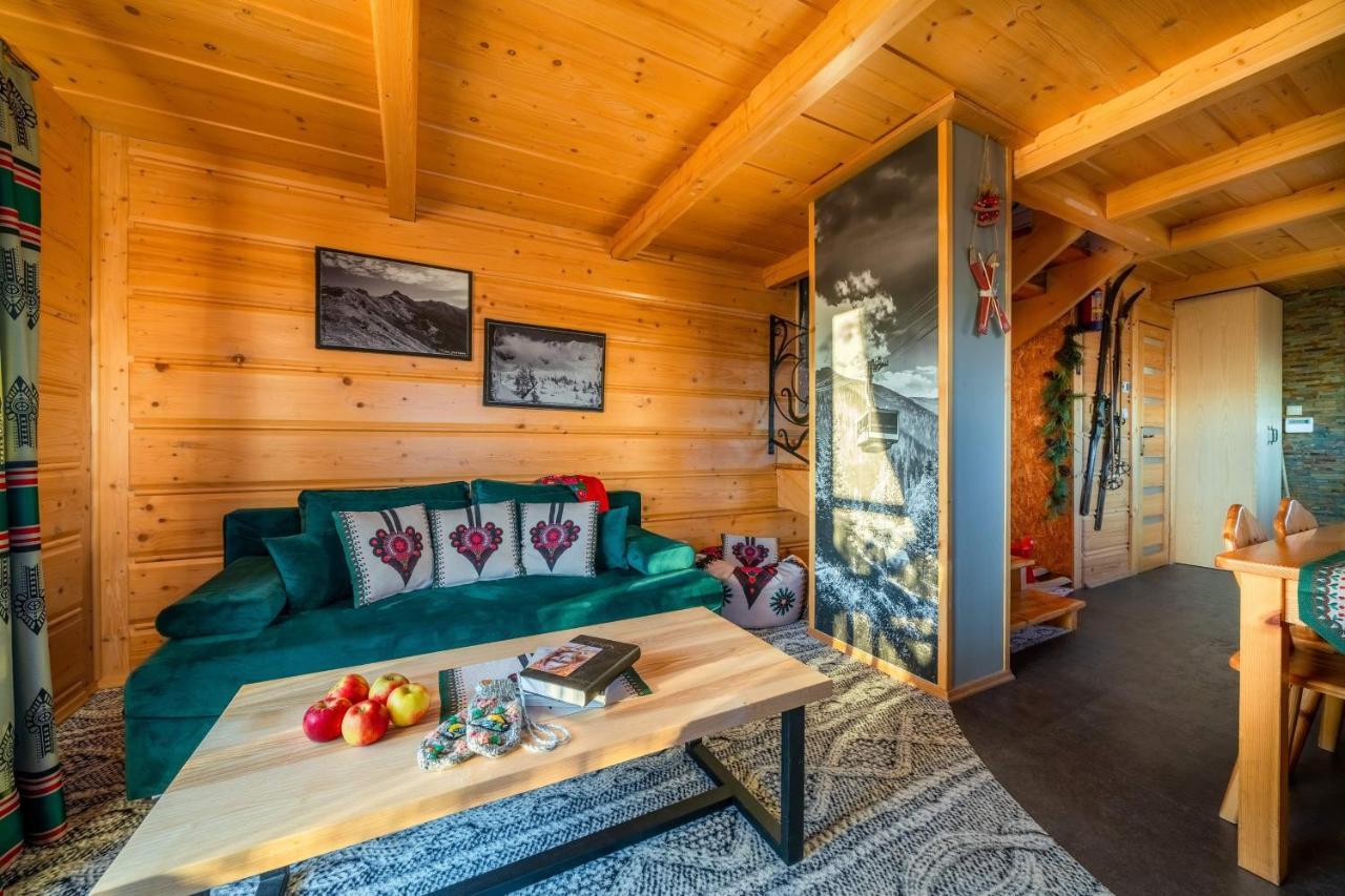 Domki Widokowe Wooden Luxury Chalet & Jacuzzi Zab Ngoại thất bức ảnh