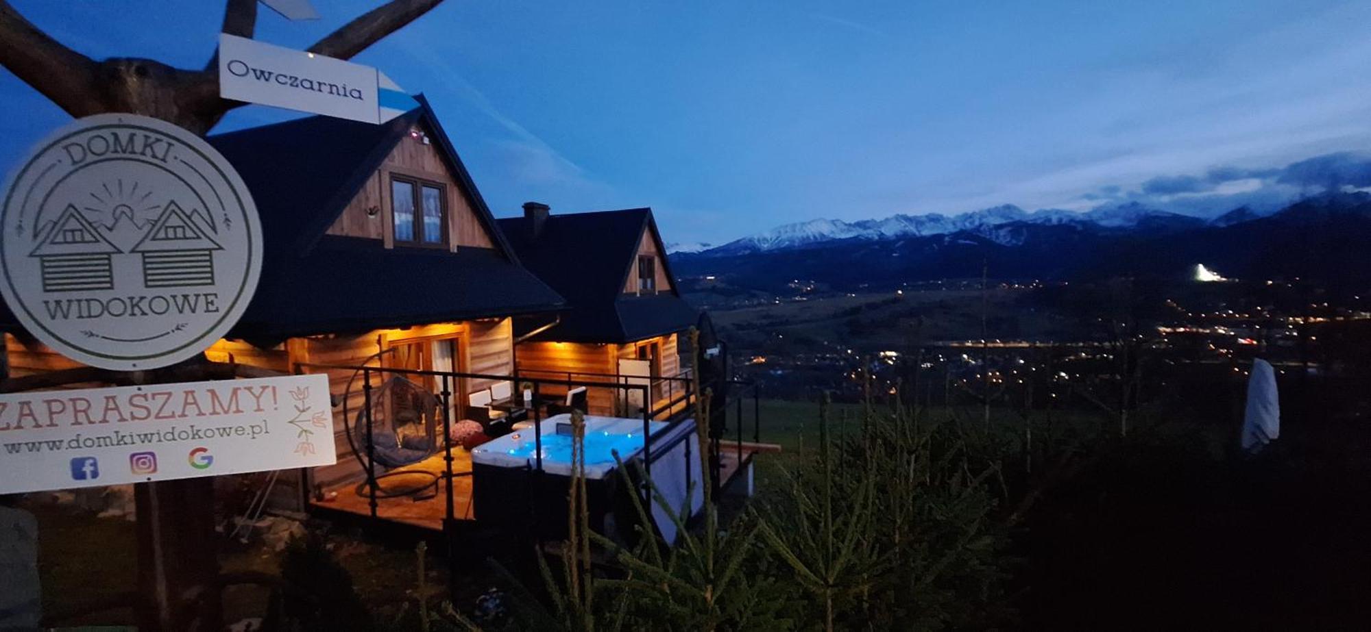 Domki Widokowe Wooden Luxury Chalet & Jacuzzi Zab Ngoại thất bức ảnh