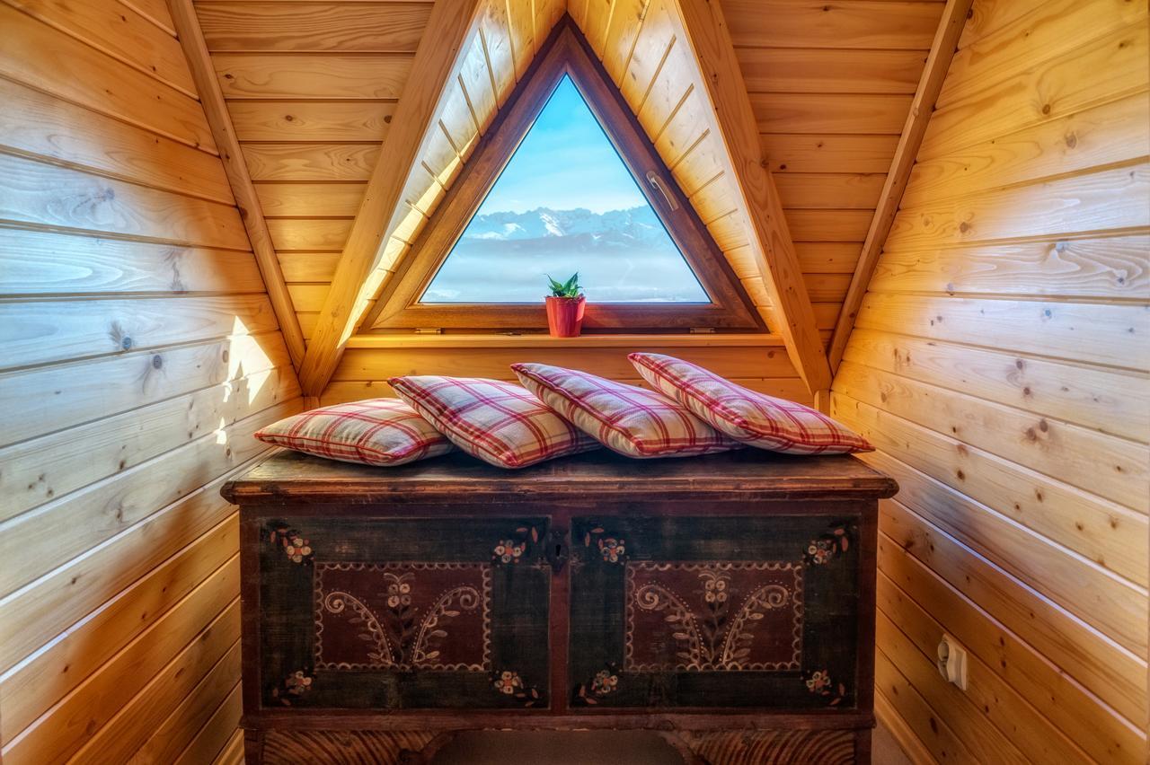 Domki Widokowe Wooden Luxury Chalet & Jacuzzi Zab Ngoại thất bức ảnh